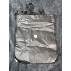 Lululemon Large Reusable Shopping Tote Lunch Bag Black